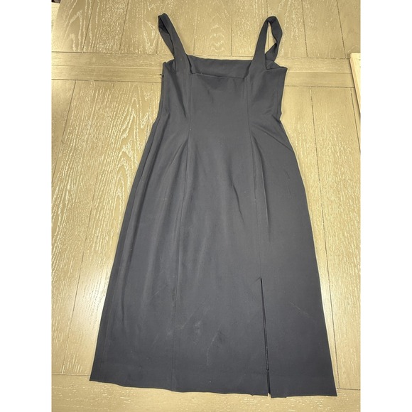 French Connection Black Dress size 4 Sheath Pencil Square Neck Knee Length - Picture 6 of 11